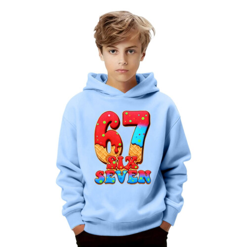Kids Hooded Pullover Sweatshirt – Soft Fleece, Casual 2