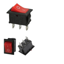 KCD1 tuimelschakelaar 2/3/4 pinnen 15x21 mm 6A 250V Zwart Rood Groen