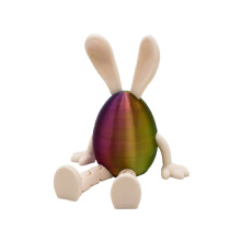 Brinquedos de ovo de coelho impressos em 3D de 2 polegadas
