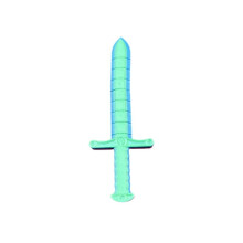 Espada-chicote dobrável de 16 cm impressa em 3D na cor ciano