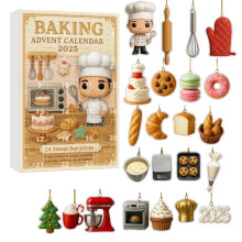 Calendrier de l'Avent Pâtisserie 2025 – 24 jours de recettes et d'idées de pâtisserie pour les fêtes, un cadeau de Noël unique pour les