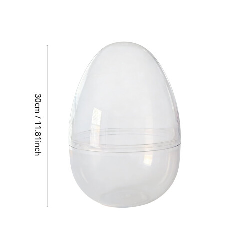 11.81" Translucent Easter Egg Treat Containers for Kids – Safe, Decorative & Fun Egg Hunt Storage 1