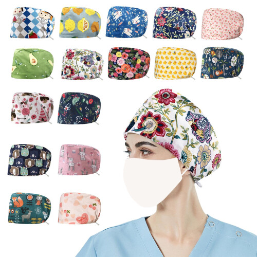 Καπέλο Pet Doctors Αναπνεύσιμο καπέλο Turban Γυναικεία καπέλα οδοντιάτρου Νοσηλευτικής 1