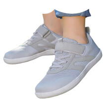 Girls Sneakers – Lightweight Breathable Mesh Athletic Shoes for Active Play, Compatible with Kids Sizes, Grey #05, Size 31