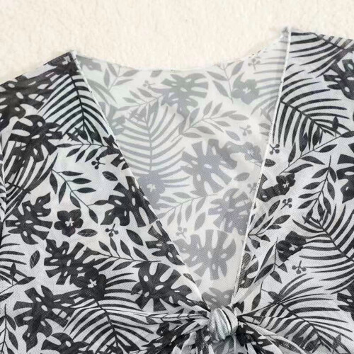 Σετ μπικίνι με φλοράλ print για κορίτσια – Άνετο, ανθεκτικό μαγιό δύο τεμαχίων για 1