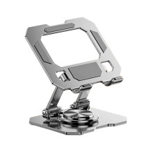 Tablet-Ständer aus Metall, drehbar, faltbar, Schreibtischhalterung