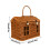 Panier en rotin en forme de maison avec couvercle, marron clair 2