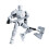 Robot articolato, action figure bianca, 1 pezzo 2