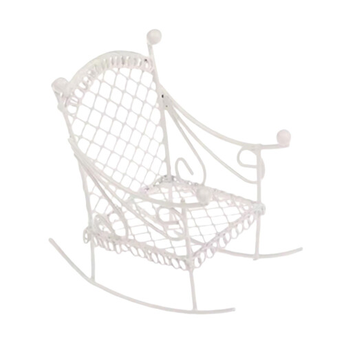 Μινιατούρα Κουνιστή Καρέκλα Κουκλόσπιτου Έπιπλα Ανθεκτικά Αξεσουάρ, 2