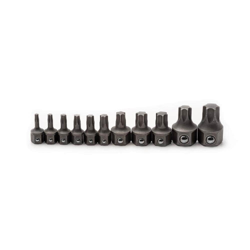 Low Profile Torx Wrench Insert Bit Set for 6 and 12-Point Wrenches (11-Piece) 1