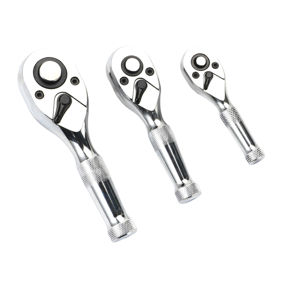 Bidirectional Ratcheting Wrench Double Head 72 Tooth 1/4-Silver 7754001495275