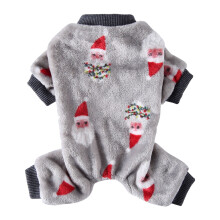 Pijama de Natal para Cães e Gatos, Macacão de Inverno com Papai Noel para Cães e Gatos de Pequeno Porte, Filhotes e Cachorros.