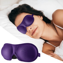 3D Sleep Mask for Women Purple Machine Washable
