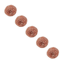 5-Pack Copper Scouring Pads – Eco-Friendly, Rust-Resistant, Reusable Cleaning Balls for Pots & Pans | Compatible with All Cookware