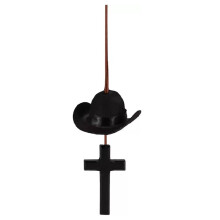 Decoração de Halloween para interior de carro, espelho retrovisor, painel, acessório automotivo moderno e personalizado (preto)
