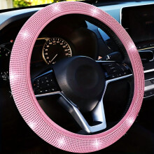 Luxe stuurwielhoes met glitters - Rekbaar, geen binnenring, spandex materiaal - Geschikt voor de meeste voertuigen