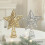 Christmas Star Tree Topper with Sequins, 4.7 in 4