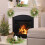 Artificial Cedar Pine Christmas Wreath with Red Berries 9 5