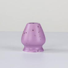 Lila Matcha-Schale und Schneebesen-Set