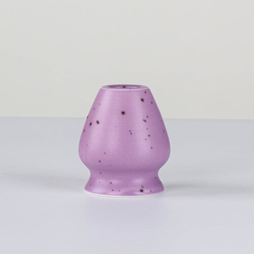 Lila Matcha-Schale und Schneebesen-Set
