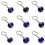 Collier porte-clés zodiaque phosphorescent (1 pièce) 1