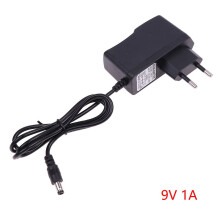 Napájací adaptér AC DC9V1A1000ma, napájací adaptér s otočenou polaritou pre EÚ zástrčku, adaptér s nabíjačkou AC100V-240V, prevodník s