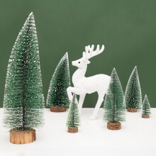 Mini sapin de Noël décoratif, petit sapin de Noël à feuillage persistant pour bureau, ornements artificiels, cadeaux et décoration intérieure