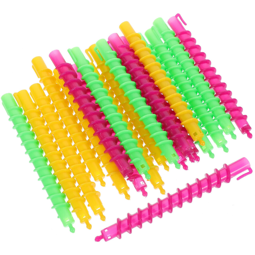 HAKIDZEL 100 Pcs Spiral Perm Rods Hair Curlers for Hair, ABS Material Curling Sticks for Salon and Home Use, Spiral Curl Rods for Women
