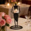 Waiter-Style Iron Candle Holder with LED Candle 4