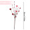 Heart-Shaped Berry Picks Red Berries 12 pcs 3