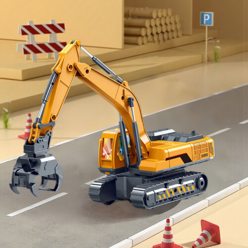 Escavatore robotico giocattolo per bambini con 3 bracci e suoni/luci 1