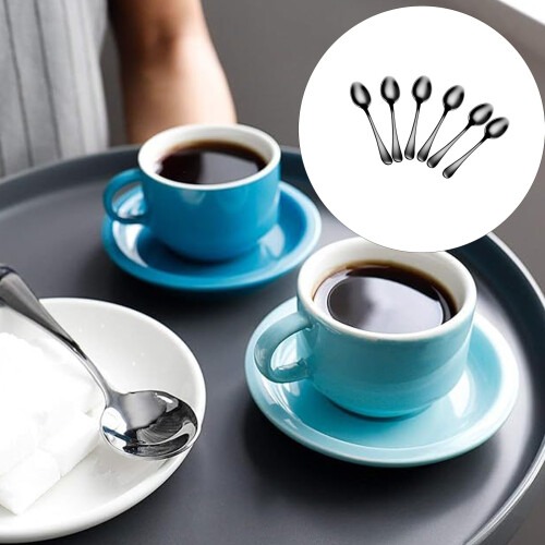 6Pcs Multipurpose Stainless Steel Mini Spoons For Coffee-Gold 2