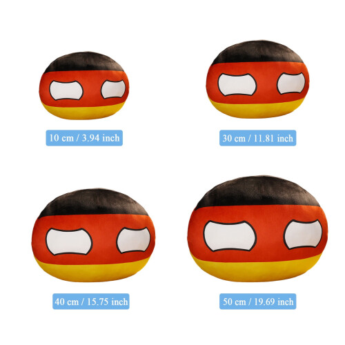 Europe Countryballs Throw Pillow Set 3 pcs 1