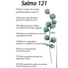 Tableau mural Salmo121En Español – Peinture sur toile du Psaume 121 pour la décoration de la maison, du bureau ou de la salle de prière