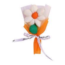 Muñeco de girasol de peluche con tallo – Mini juguete de peluche y regalo de flor artificial para San Valentín, cumpleaños, graduación,