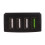 Bærbar 12V/24V til 5V 4-port strømadapter til tablets 5