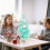 Blue Tabletop Christmas Tree, 17-Inch Artificial Tree with Decorations, for Desktop Party Decor 6