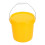 Durable Yellow Plastic Bucket with Leakproof Lid and Handle for Versatile Home Storage 6