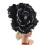 Overdreven bloem haarband haaraccessoire voor bruiloften,-Rood 5