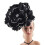 Luxe oversized bloem haarband overdreven-Zwart Groen 7