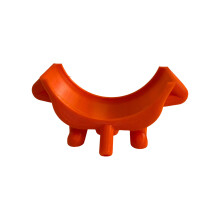 Elegant Cooking Scouring Pad Base Smiling Sponge Holder-Orange