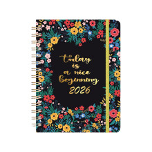 Leuk notitieboek/dagboek, 200 pagina's met lijnen, 21,4 cm x 15,5 cm, A5 groot notitieboek met dikke kaft, ideaal om in te schrijven en voor school.