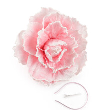 Oversized bloem hairhoop derby party hoofddeksel-Roze