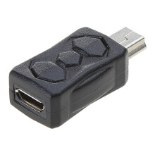 Adaptador USB a USB, convertidor bidireccional, compatible con carga y sincronización de datos, conector de 480 Mbps.