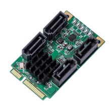 Mini PCIe naar SATA3.0 controllerkaart met 4AHCI-poorten
