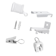 Bendable Rail Bracket Flexible Mounting Hardware for-White