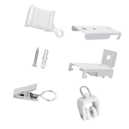 Bendable Rail Bracket Flexible Mounting Hardware for-White