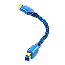 Cabo USB 3.0 para Tipo B com transferência de dados e carregamento de 5 Gbps.