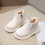 Μπότες αστραγάλου PU για κορίτσια 1,5-2 ετών, Slip-On, Μαλακό άνω μέρος, Χοντρή σόλα, 5