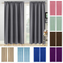 Blackout Curtains for Bedroom Thermal Insulated - 100%Polyester Black Out Curtains 2 Panels Set Room Darkening Window Curtains for Living Room, Pink